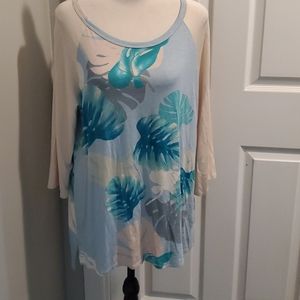 Leaf design blouse